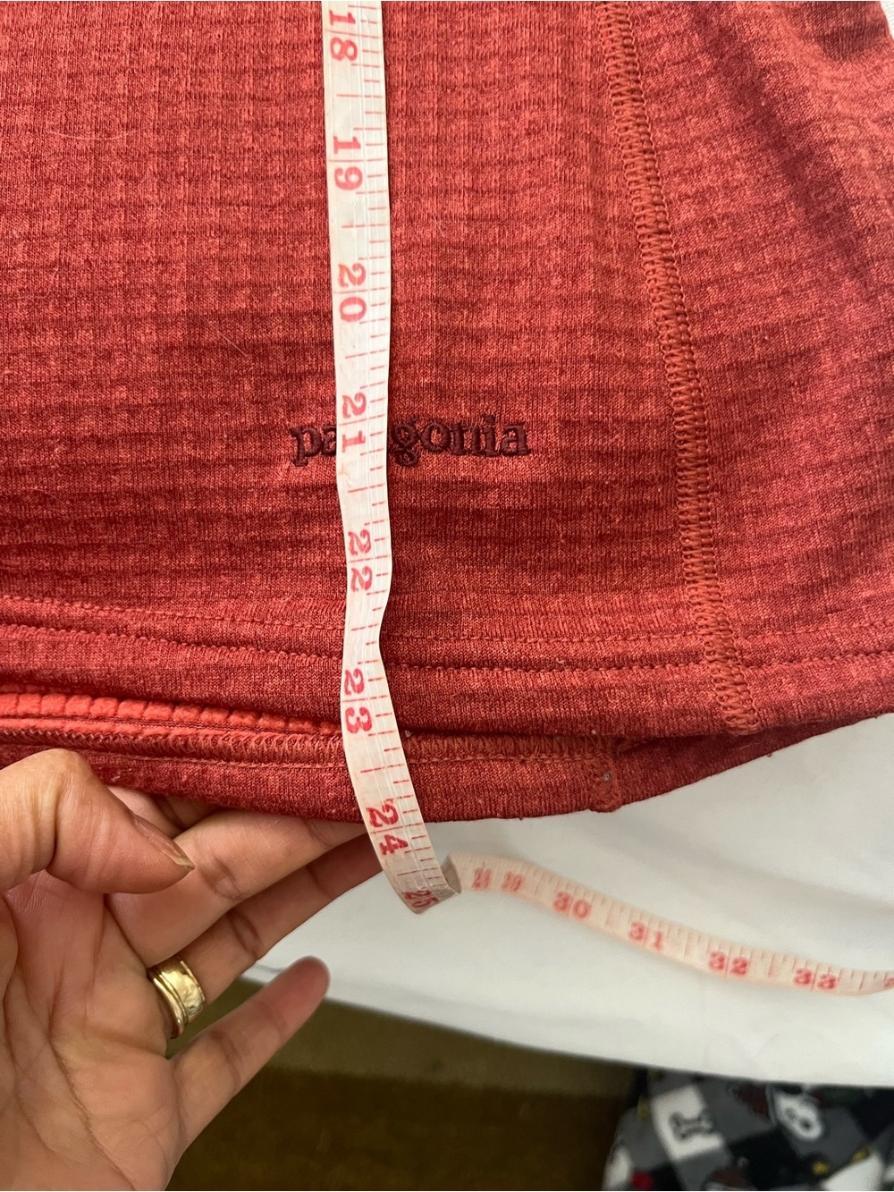 Patagonia Women's R1 Flash Quarter Zip Pullover Red Tech Fleece F4 - Picture 6 of 11